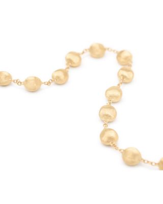 18K Yellow Gold Africa Textured Bead Bracelet