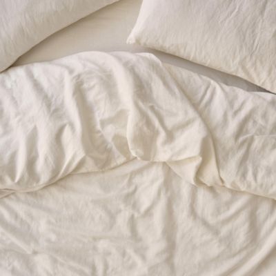  Linen Blend Duvet Cover, King