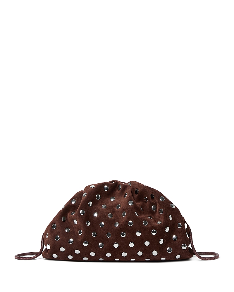 Loeffler Randall Bailey Pleated Leather Clutch In Brown