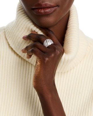 Diamond Statement Ring in 14K White Gold, 2.00 tcw