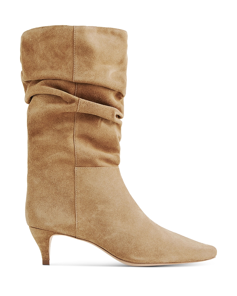 Shop Reformation Women's Rosie Mid Shaft Boots In Toast/coco