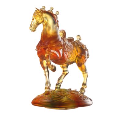Exultation Crystal Art Horse Sculpture