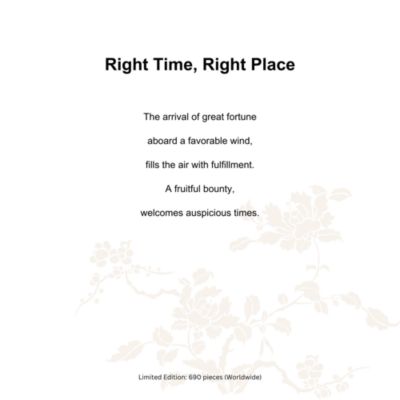 Crystal Fruit, Orange, Right Time, Right Place