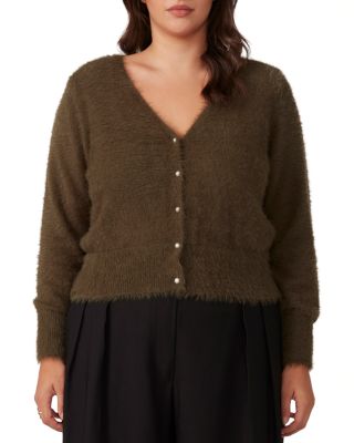 Estelle Plus - Camille V Neck Cardigan