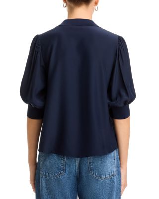 Weldon Collared Silk Blouse