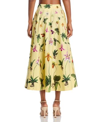 Orchids Cropped Top & Orchids Circle Skirt