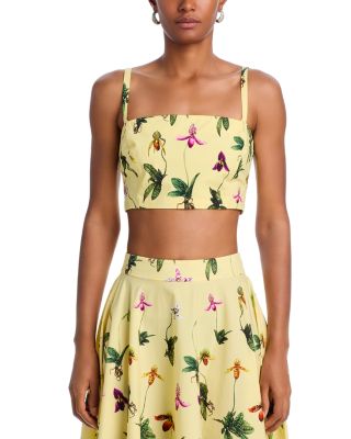 Orchids Cropped Top