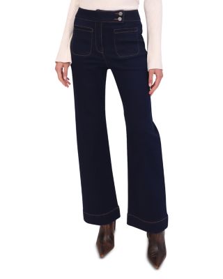 Bagatelle - High Rise Wide Leg Jeans in Indigo Wash