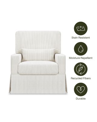 Crawford Pillowback Comfort Swivel Glider | Water Repellent & Stain Resistant