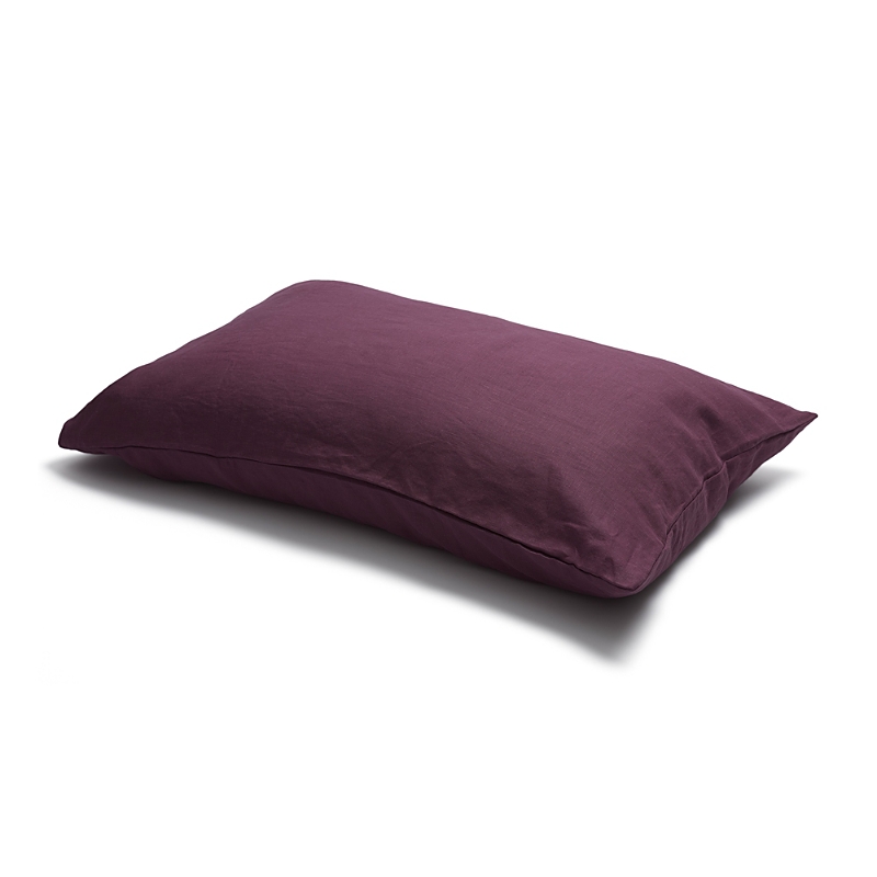 Piglet In Bed Linen Blend Pillowcase Pair, King In Berry