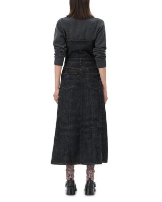 GANNI Fluffy Denim Corsage Dress | Bloomingdale's