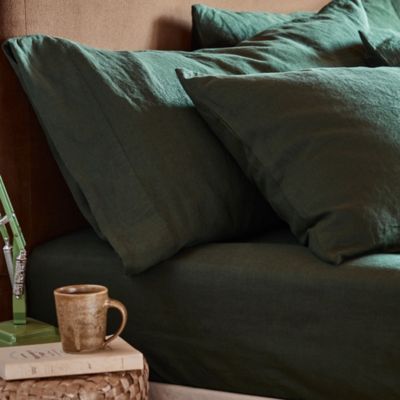 Linen Blend Pillowcase Pair, Queen