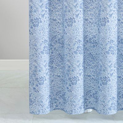 Blue Floral Shower Curtain - Exclusive