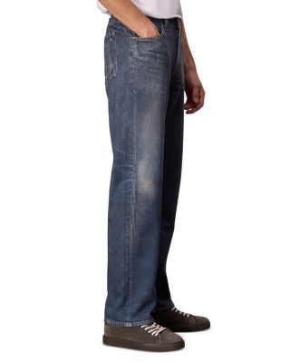 Miramar Distressed Relaxed Fit Cotton Terry Sweatpants Jeans in Kenmare