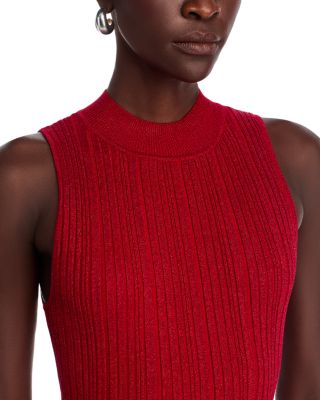 Mock Neck Midi Dress