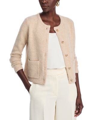 T Tahari Metallic Knit Cardigan