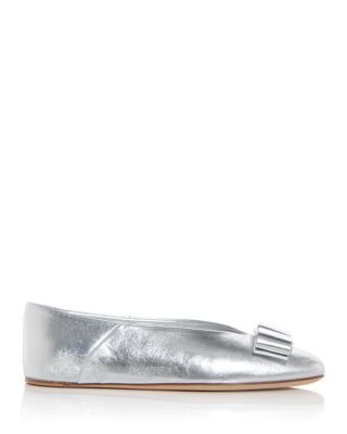 Women's Vanna Leather Hardware Bow Flats
