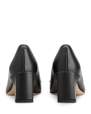 Women&#39;s Leather Loafer Pumps