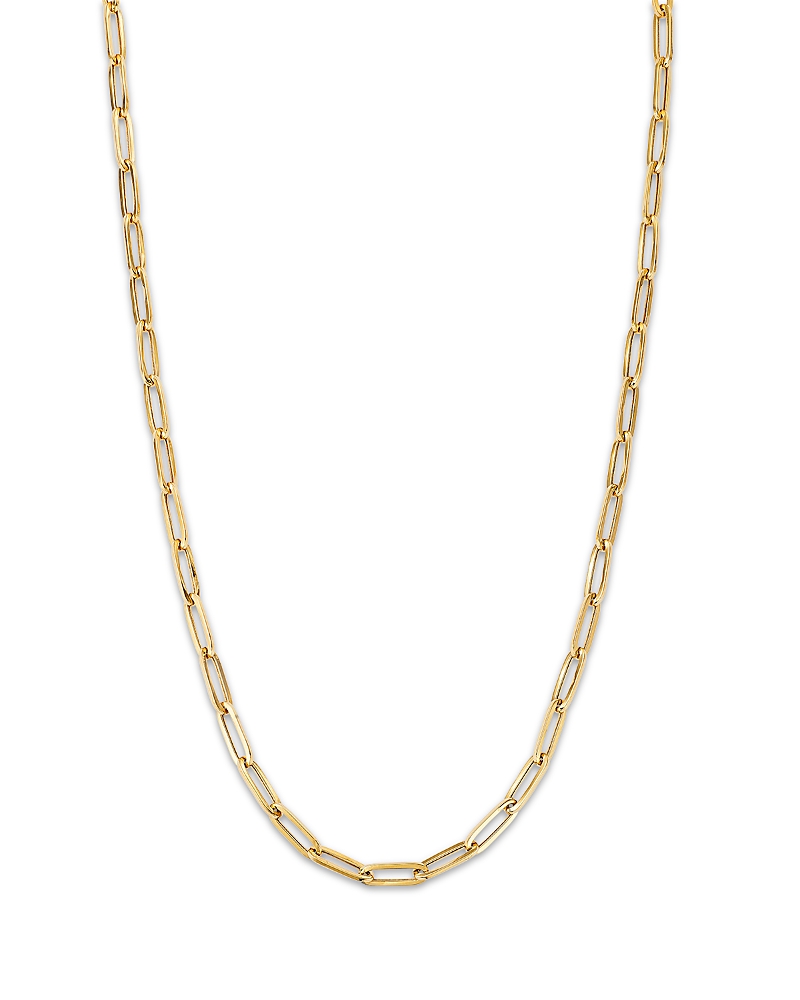 Moon & Meadow 14k Yellow Gold Paperclip Lite Link Chain Necklace, 18 In Gold