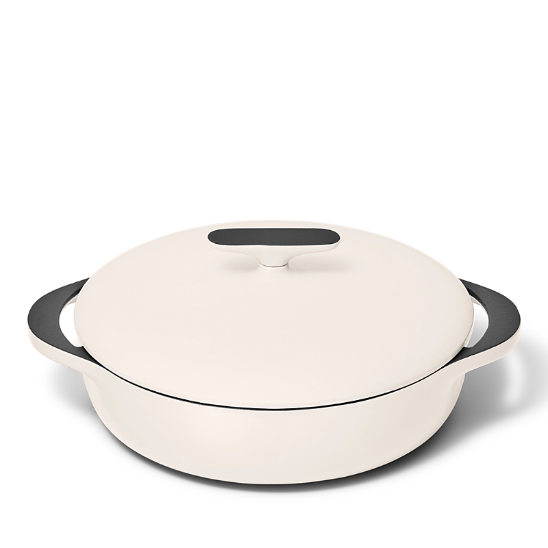 Caraway Enameled Cast Iron 3.5 Qt Braiser With Lid In Cream