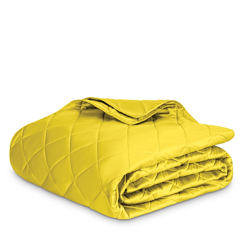 Matouk Nocturne King Quilt In Lemon