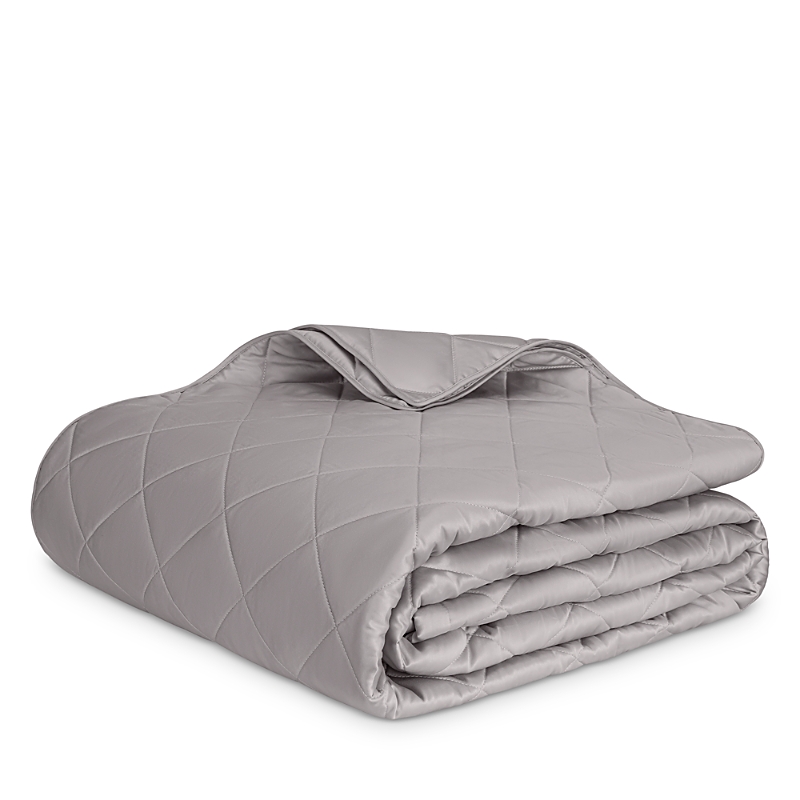 Matouk Nocturne King Quilt In Platinum