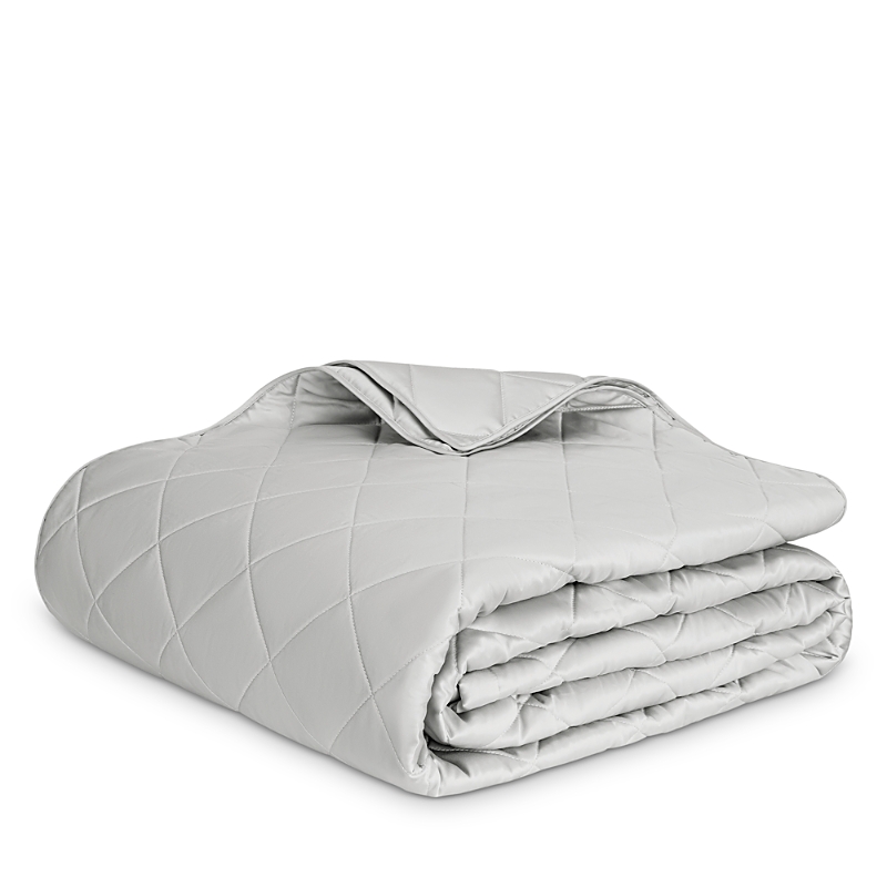 Matouk Nocturne King Quilt In Silver