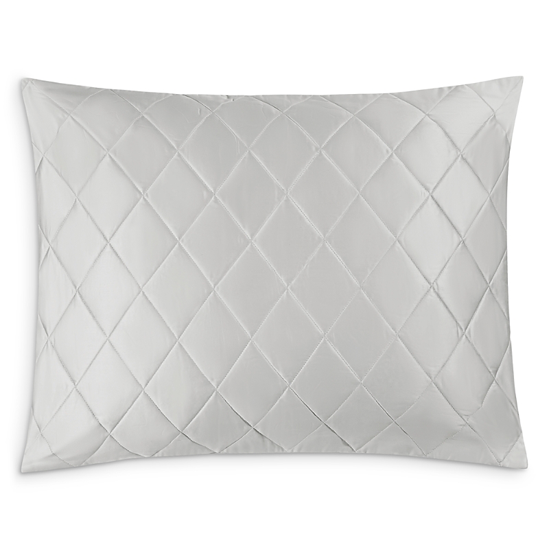 Matouk Nocturne Quilt King Sham In Silver