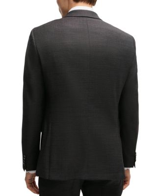 H-Huge Weave Textured Wool Slim Fit Suit