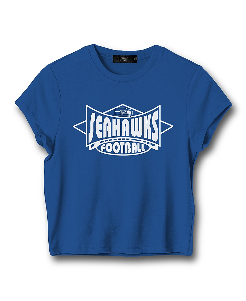 Junk Food Clothing Women's Nfl Seattle Seahawks Baby Tee In Liberty