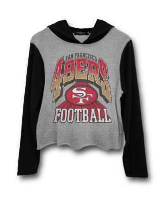 Junk Food Clothing - Women's NFL San Francisco 49ers Block Crop Hoodie