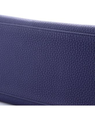 Kelly 28 Handbag Blue Togo with Gold Hardware