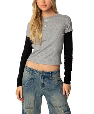 Edikted - Lucine Layered Long Sleeve T Shirt