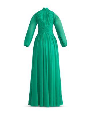  Wicked x Zac Posen Cold Shoulder Chiffon Gown