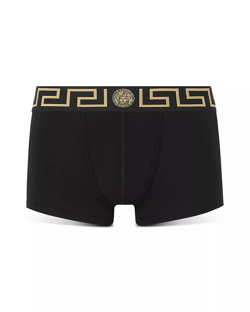 Versace Topeka Cotton Low Rise Logo Trunks