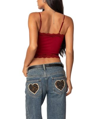 Cruella Lace Trim Tank Top