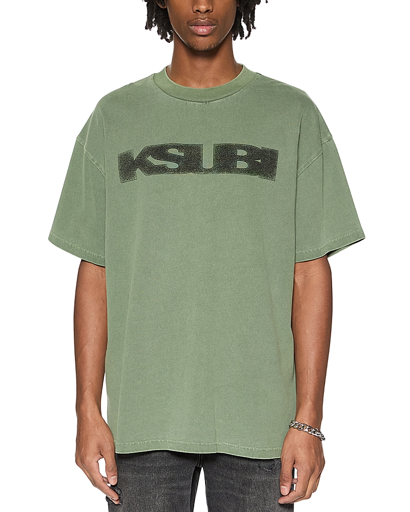 Shop Ksubi World Order Ekcess Logo Tee In Green
