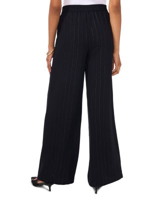 Metallic Pinstriped Pants