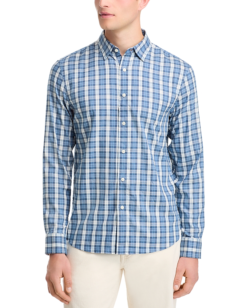 Faherty The Movement Long Sleeve Button Down Shirt In Seaside Blue