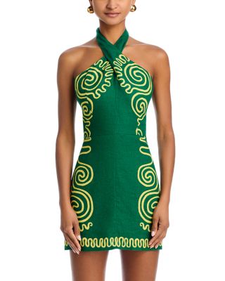 Venata Open Back Halter Dress