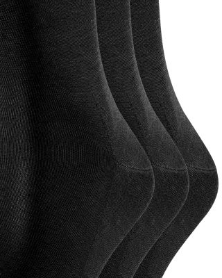 Tiago Cotton Blend Solid Crew Socks, Pack of 3