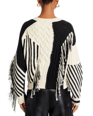 The Jumper Slice Crewneck Cable Knit Sweater