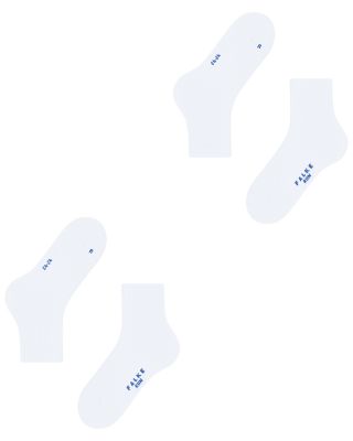 Run Cotton Blend Solid Ribbed Ankle Socks, Pack of 2