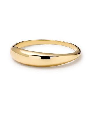 Ana Luisa - Gold Band Ring - Gold Slim Dome Ring