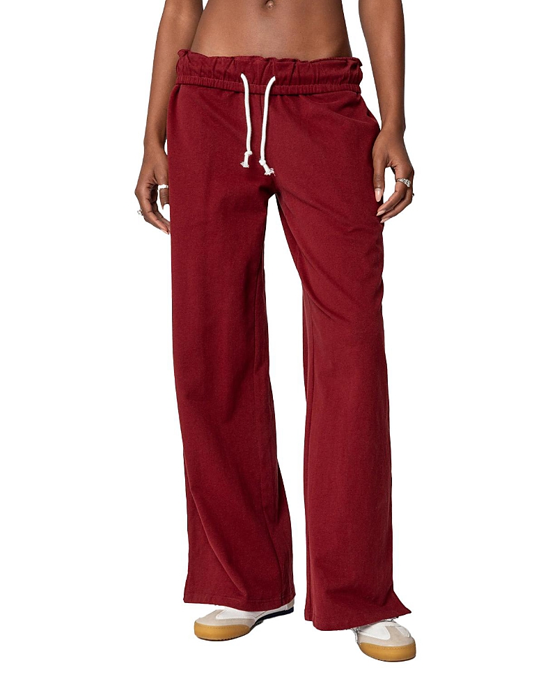 Edikted Chance Fold Over Sweatpants