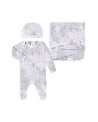 PAIGELAUREN UNISEX WELCOME HOME MARBLE PRINT 3 PIECE GIFT SET - BABY