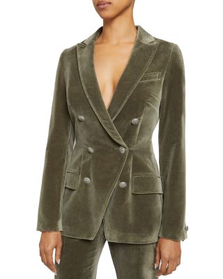 Santorelli Velvet Double Breasted Jacket