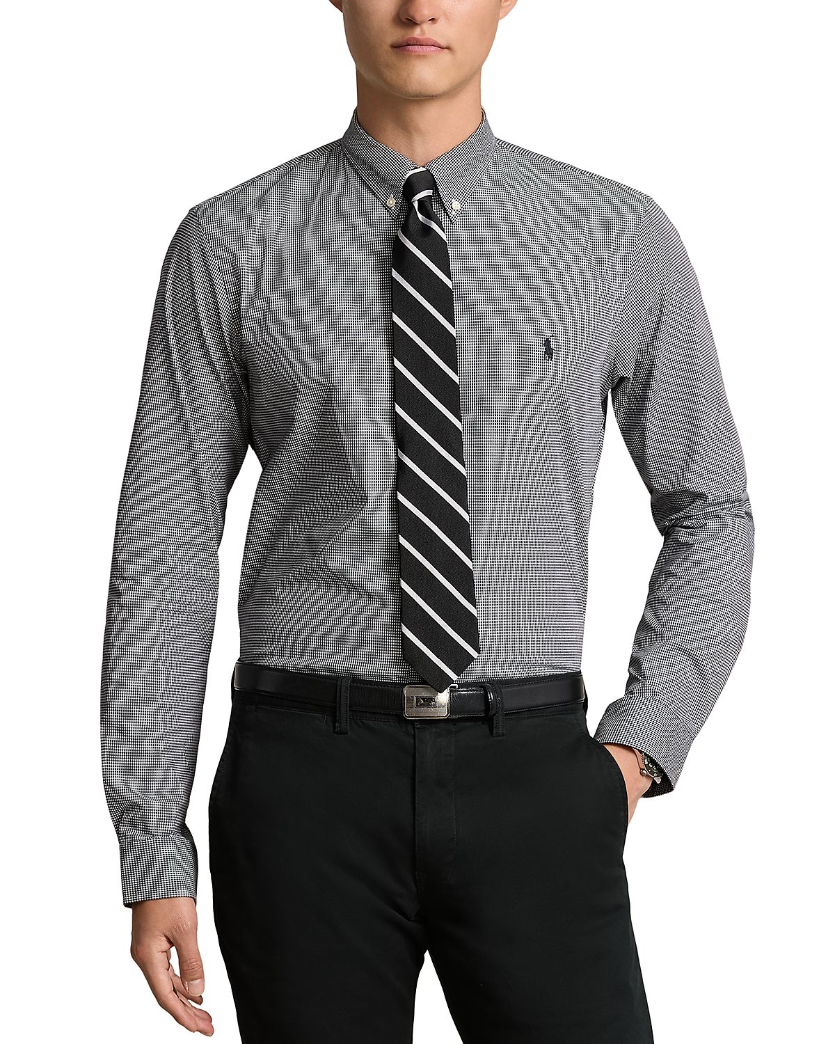 Polo Ralph Lauren Slim Fit Long Sleeve Poplin Button Down Shirt