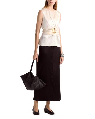 Tizzy Silk Hardware Trim Blouse