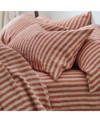 Pembroke Stripe Linen Blend Pillowcases, Standard